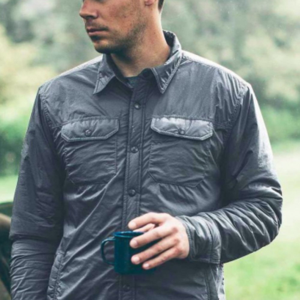 Taylor Stitch x Mission Workshop Men's Albion Jacket L Charcoal Shirt Jacket - Picture 2 of 7